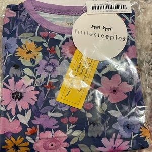 NEW Little Sleepies Dusk Blooms Two Piece Bamboo Pajama Set